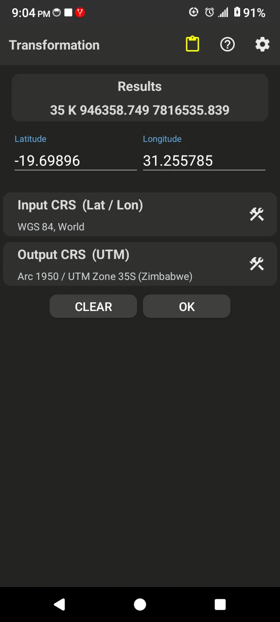 Coordinate Converter Plus screenshot